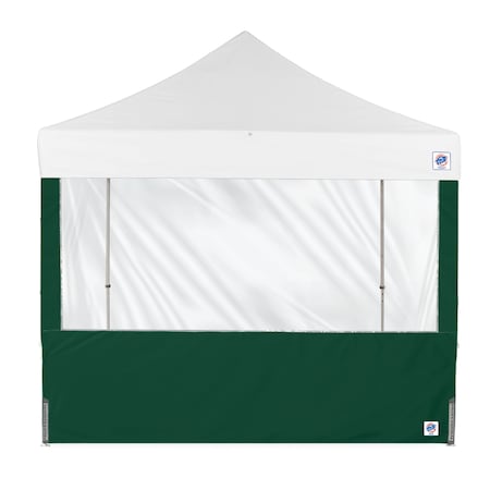 E-Z Up TAA Compliant Panorama Sidewall, 10' W, 10' H, Forest Green SW3P10FXTFG
